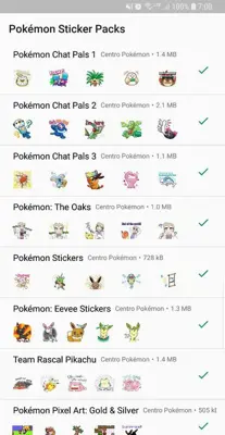 Stickers Pokémon android App screenshot 0